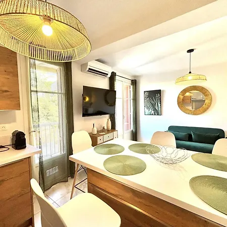 2 Pieces Proche Centre-ville & Plage, Climatise, Parking Inclus - Fr-1-61-645 Apartamento *